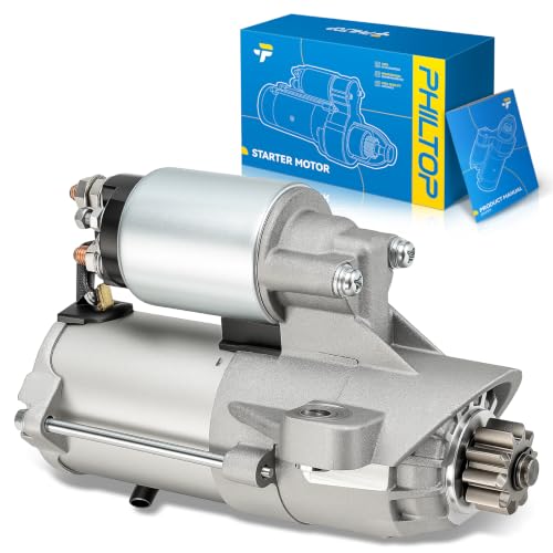 Image of PHILTOP Starter for Ford Explorer, Edge, Taurus, Flex, Lincoln MKX | 1.4KW 12V 10Tooth Pinion CCW, fits Mercury Sable, Police Interceptor Utility /Sedan, MKS, MKT, OE Number 6692N