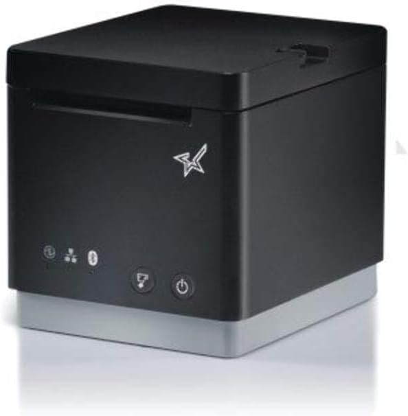 Star Micronics MCP21LB Black, Thermal Printer Ethernet LAN & USB interfaces, 39653190 (Ethernet LAN & USB interfaces Autocutter - Partial Cut (11mm top Margin) StarPRNT Emulation Incl EU & UK PSU)