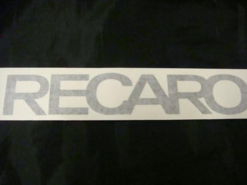 2 calcomanías de carreras para Recaro (negro)