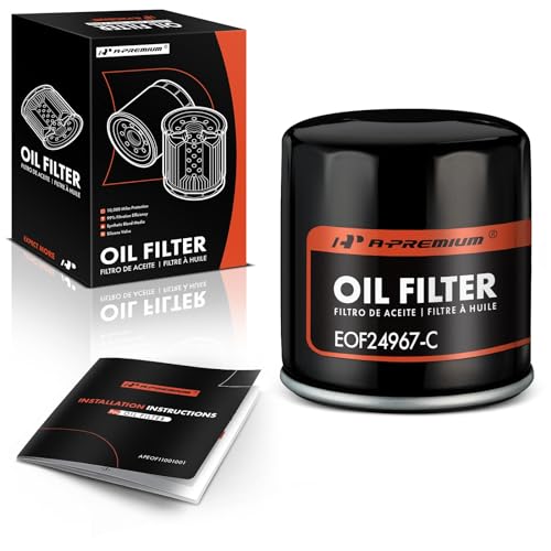 A-Premium 10K Miles Protection Spin On Oil Filter Compatible with for Toyota Camry, RAV4, Corolla, Prius & Nissan & Chevy & Lexus & Infiniti & Suzuki & for Scion & Daihatsu & Geo & Pontiac & Lotus