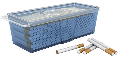Amazon.com: Plastic Container Safely Stores 220 Count Carton of Cigarette  Filter Tubes : Health & Household