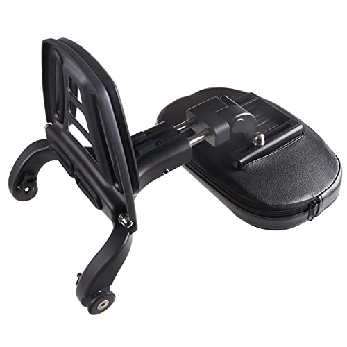 Dossier Passager Vespa GTS 300 Noir Mat avec Support Fixe Chromé