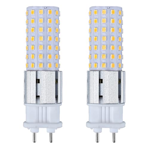 G12 Ampoule LED 15W, 85V-265V, 150W G12 Ampoule Halogène Équivalent, Vis De Maïs 1500LM pour Lustre Éclairage Domestique Non-dimmable, 2-Pack(Blanc Chaud)