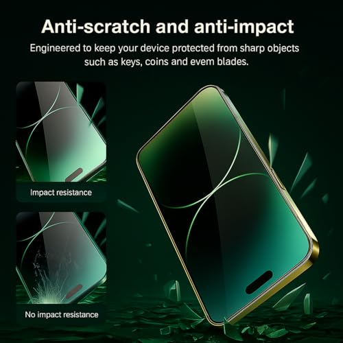 Image of Tempered Glass Screen Protector Compatible for iphone 16e, iPhone 14, iPhone 13 and iPhone 13 Pro (6.1 Inch) with Edge to Edge Coverage and Easy Installation kit, Black