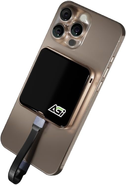 AGI SSD externo 1TB leitura magnética até 2050 MB/s USB 3.2 Gen2x2 Tipo-C iPhone 15 Pro Max ProRes Smartphone portátil EDM38 SSD externo - preto