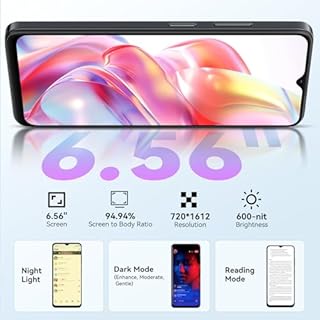 Blackview WAVE 9C Smart Android Phone,4G Sim-Free & Unlocked Mobile Phones, 12GB+64GB/2TB, Android 15 Phone 13MP+8MP AI Camera, 5000mAh/10W, Fingerprint/Eye Comfort Mode, 5G WiFi/GPS/OTG Smartphone