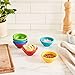 Oggi Set of 6 Melamine Pinch Bowls - Mini 2oz Size - Ideal for Food Prep, Salt and Pepper Bowls, Dip Bowls, Condiment Bowls, Assorted Colors