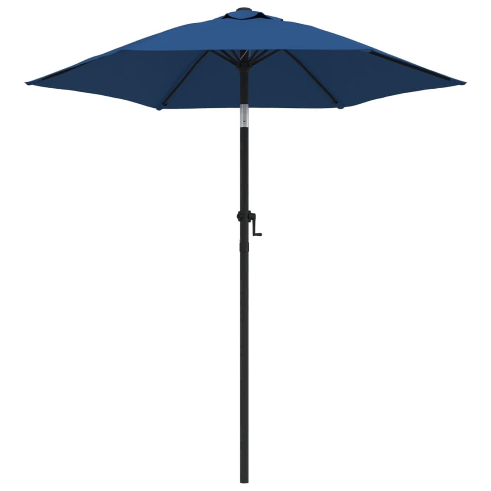 Homgoday Sombrilla de Aluminio Azul 200x224 cmSombrilla de Jardín, Protección UV Sombrilla Jardín Grande Orientable Jardín Parasol Balcón