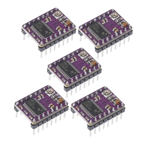 SOESFOUFU 5pcs Stepper Motor Driver Module with Heat Sink for 3d Printer Accessory Compatible Reprap Ramps Step Stick
