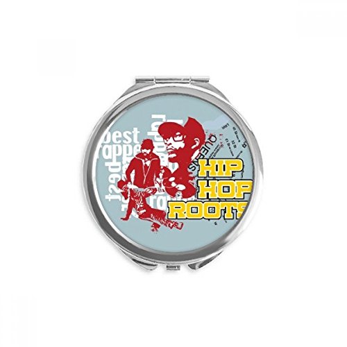 Miroir de poche graffiti hip hop pour retouches rapides sans encombre
