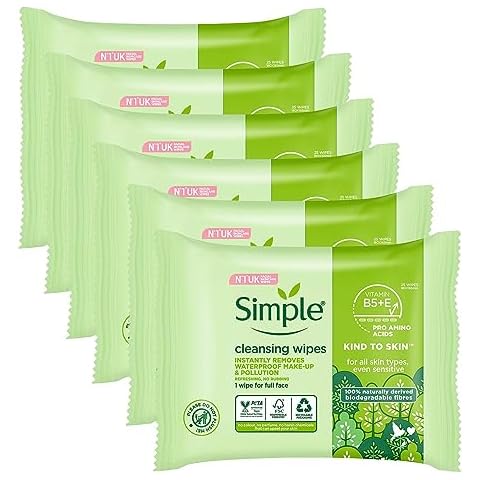 Simple Kind to Skin Facial Wipes Pack Cover