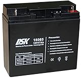 gel akku 6v Ampere Stunde 17 Ah DSK 10365 – Akku Blei-Gel 12 V 17 Ah, schwarz