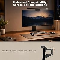 Yeelight Monitor Light Bar 42cm mit kabelloser Fernbedienung, Computer Monitorlampe, 250LM Blendschutz Augenschutz LED Monitor Lampe, USB Schreibtischlampe für Home Office PC, Stufenlos Dimmbar – Ansicht 8