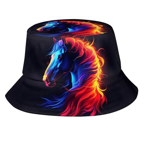 Image of Bucket Hat for Women Men, Fashion Print Outdoor Beach Hat Packable Sun Cap for Travel Hiking