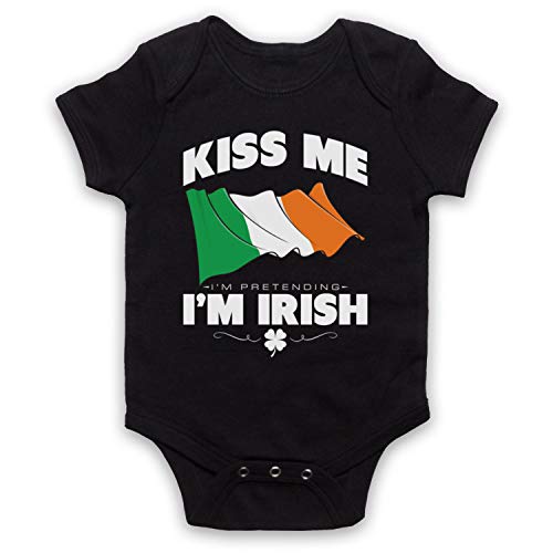 Bébé Barboteuse Saint-Patrick Humour pour Photos de Famille et Fêtes