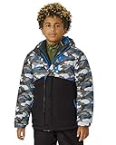 Eddie Bauer Kids' Ski Jacket - Waterproof 3 in 1 Insulated Coat with Removable Shell Jacket for Boys and Girls (3-16), Size 7-8, Black