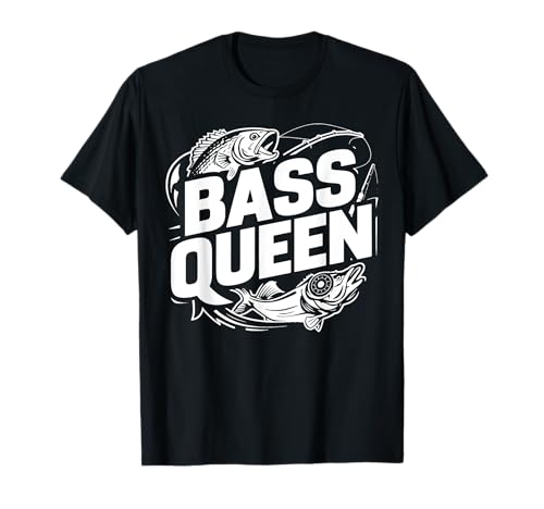 Bass Queen Bass Pesca Camiseta