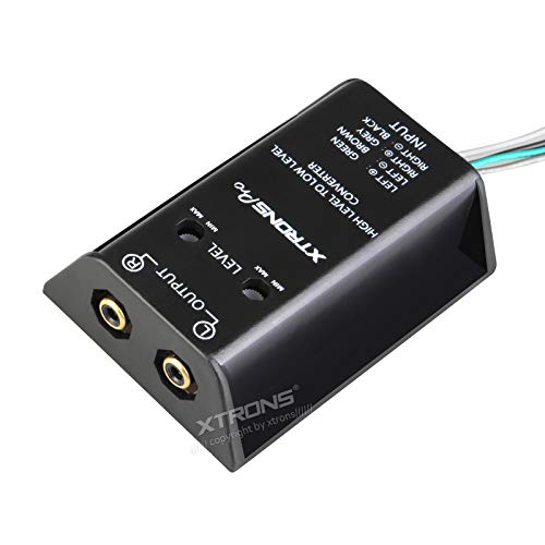 XTRONS Car Stereo Speaker Two Channel Hi-Lo RCA Line Out Converter
