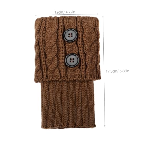 4pairs Fashion Women's Short Leg Warmers Boot Toppers Womens Boot Socks Kawaii Leg Warmers Wide Compatibility2