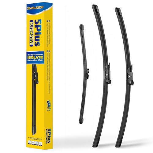 Image of 5 PLUS Custom-Fit Wipers fits Ford Escape 2013-2019 Windshield Wiper Blades,28 inch+28 inch Windshield Wipers with 11 inch Rear Wiper Blade - Factory Fit & All-Season OEM Quality (Pack of 3)