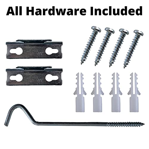 Yafa Home Fashion Heavy Duty Single Standard White Adjustable Curtain Rod Hardware Included (28"-48") #TOP5