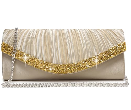 Image of Dasein Women's Rhinestone Evening Clutch Purse, Formal Bag