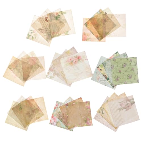 Papel de diario vintage para manualidades proyectos creativos y scrapbooking de 32 hojas