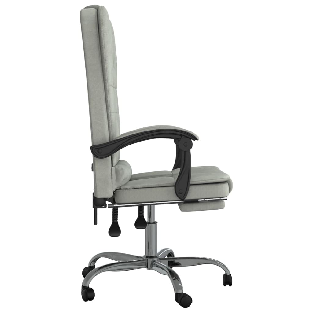 Silla de oficina de masaje con función de masaje y respaldo ajustable, rotación de 360 grados, altura regulable y ruedas para una óptima libertad de movimiento en el área de trabajo