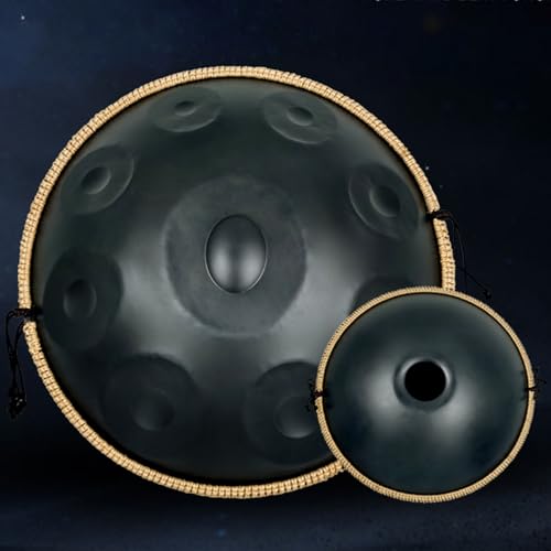 Handpan de acero ORANGES 9 notas negro 440Hz miniatura 3