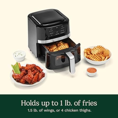 Cuisinart Air Fryer, 2.6-Quart Compact Basket Fryer with 3 Cooking Functions to Air Fry, Roast, and Bake, 3 Airfryer Presets, Dishwasher-Safe Parts, AIR-80, Stainless Steel & Black 6