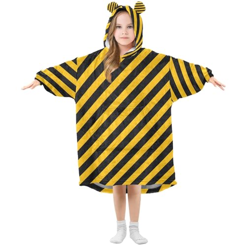 Couverture à capuche enfants polaire surdimensionnée fille et garçon