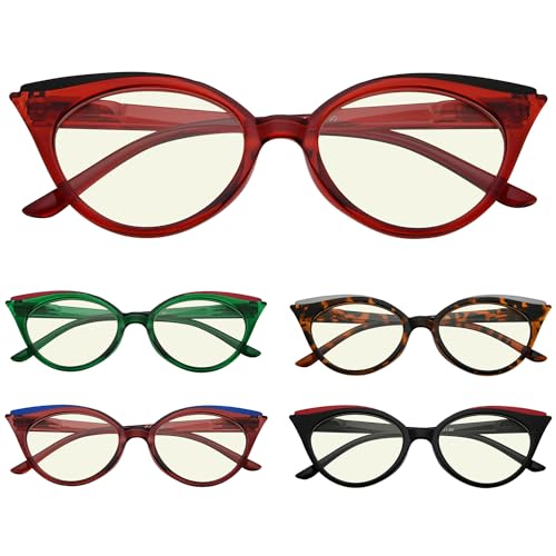 Image of Eyekepper 5-pack Reading Glasses Blue Light Blocking Women Stylish Readers