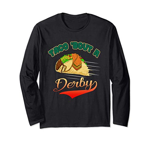 Graphic 365 Taco Bout a Derby Tee Cinco de Mayo Manga Larga