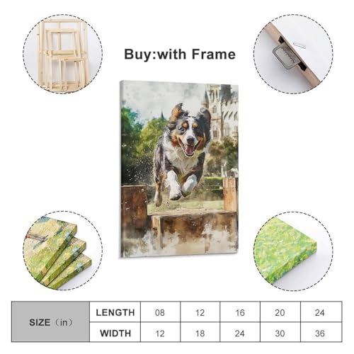 Impression sur toile Berger Australien grand format décoration murale