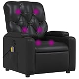 Función de reclinado manual: Este sillón reclinable tiene un mango en el lado derecho. Con sólo tirar de él, puedes ajustar manualmente el reposapiés y el respaldo a cualquier posición que te resulte cómoda. Esta función permite una inclinación máxima de 135 grados. Además, el respaldo vuelve rápidamente a su posición original con solo tirar del mango.