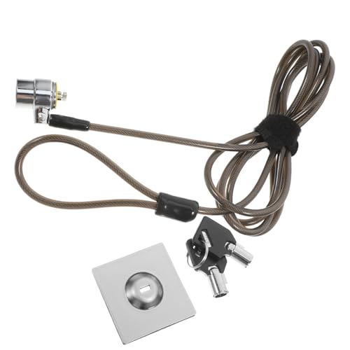 KOMBIUDA 2m Câble De Sécurité Épaissi avec Verrou pour Ordinateur Portable Et Tablette Résistant Coupure Serrure Portable pour Bureau Et Domicile