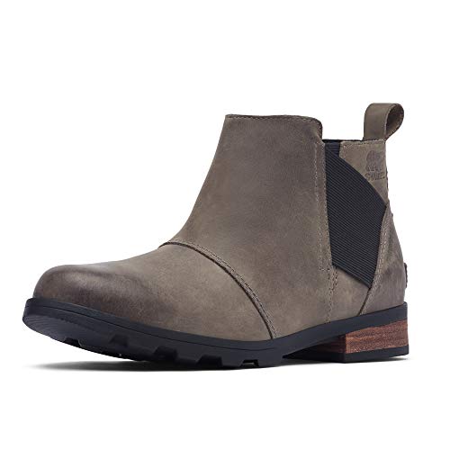 Sorel - Women's Emelie Chelsea Waterproof Ankle Boots, Quarry, 6 M US