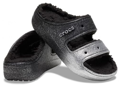 Image of Crocs Unisex-Adult Classic Cozzzy Platform Sandals | Fuzzy Slippers Slide
