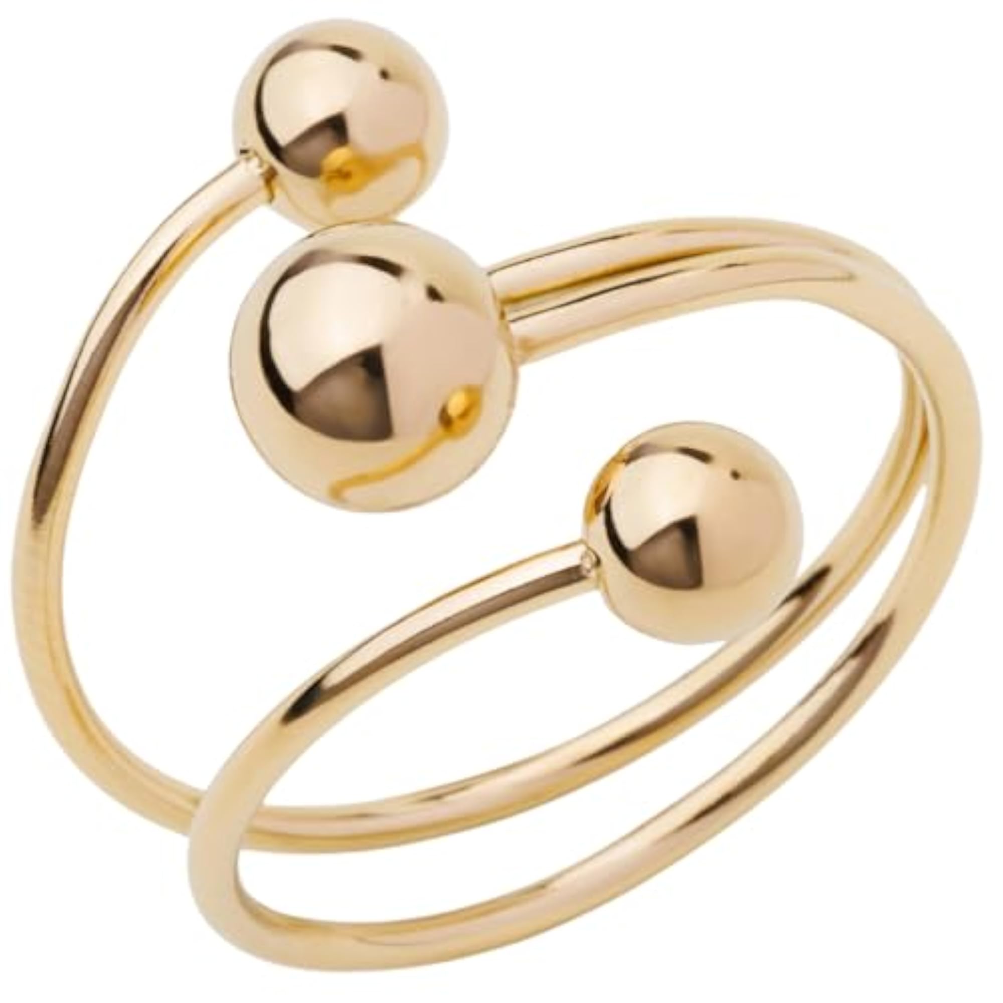 Women's Gold Joy Statement Ring, Modern Western Style