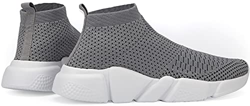 Image of Santiro Mens Walking Shoes Breathable Knit Slip On Sneakers Lightweight Athletic Gym Shoes