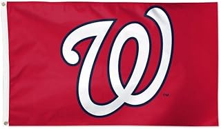 Washington Nationals 3x5 Flag, Durable Outdoor/Indoor Banners, Sewn Edges, Brass Grommets, Wincraft