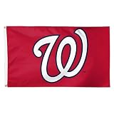 Washington Nationals 3x5 Flag, Durable Outdoor/Indoor Banners, Sewn Edges, Brass Grommets, Wincraft