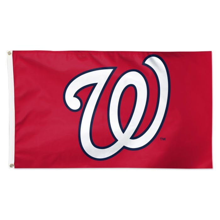 Washington Nationals 3x5 Flag, Durable Outdoor/Indoor Banners, Sewn Edges, Brass Grommets, Wincraft