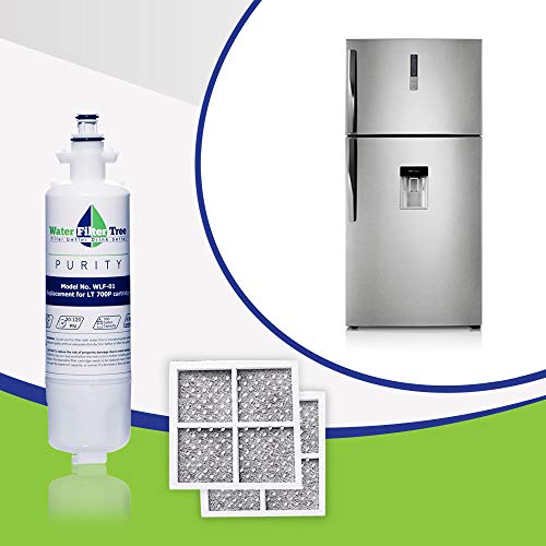 Water Filter Tree Filter Purity Pro Wlf-01, Compatible Replacement Water Filter For Lt700P, Adq36006101 And Top Refrigerator Brands, 300 Gallon Capacity, 0.5 Micron Rating, (Twin Pack) #TOP3