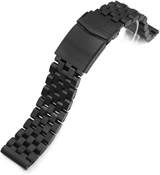 Amazon.co.jp: 21.5mm メタル時計バンド ステンレス スーパー