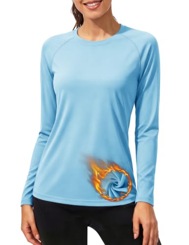 Image of TACVASEN Long Sleeve Tops Women Thermal Underwear Quick Dry Running Top