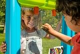 FEBER - Art & Fun Board Przezroczysty łupek w kształcie sztalugi dla dzieci do malowania i zabawy, z 4 kolorowymi pisakami, naklejkami i klipami do umieszczania papierów i kalki, słynny (800013532)