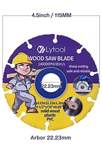 Lytool 2Pcs Wood Cutting Discs - Image 4
