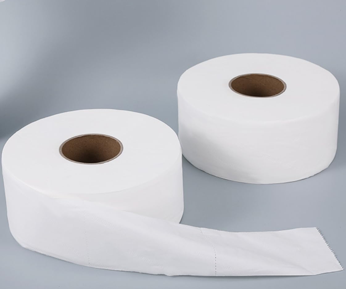 Papel higiénico Mini Jumbo 3 pliegues - 12 rollos x 150 m - Blanco - Gran formato profesional - Papel grueso y resistente - Uso intensivo para empresas, sanitarias y comunidades