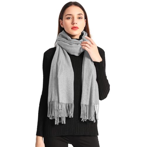 La Mejor Lista de Bufanda los 10 mejores. 43 Ausein Pashmina y Bufandas para Mujer, Poncho y Capas de Cachemira Lisa Suave,Chalina de Punto Elegante de Damas, Recuerdos de Bodas Fiestas, Accesorios de Invierno y Regalos...